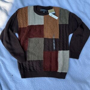 Croft & Barrow New Men’s  Crewneck Sweater - Brown, Tan, Rust, Olive Size M